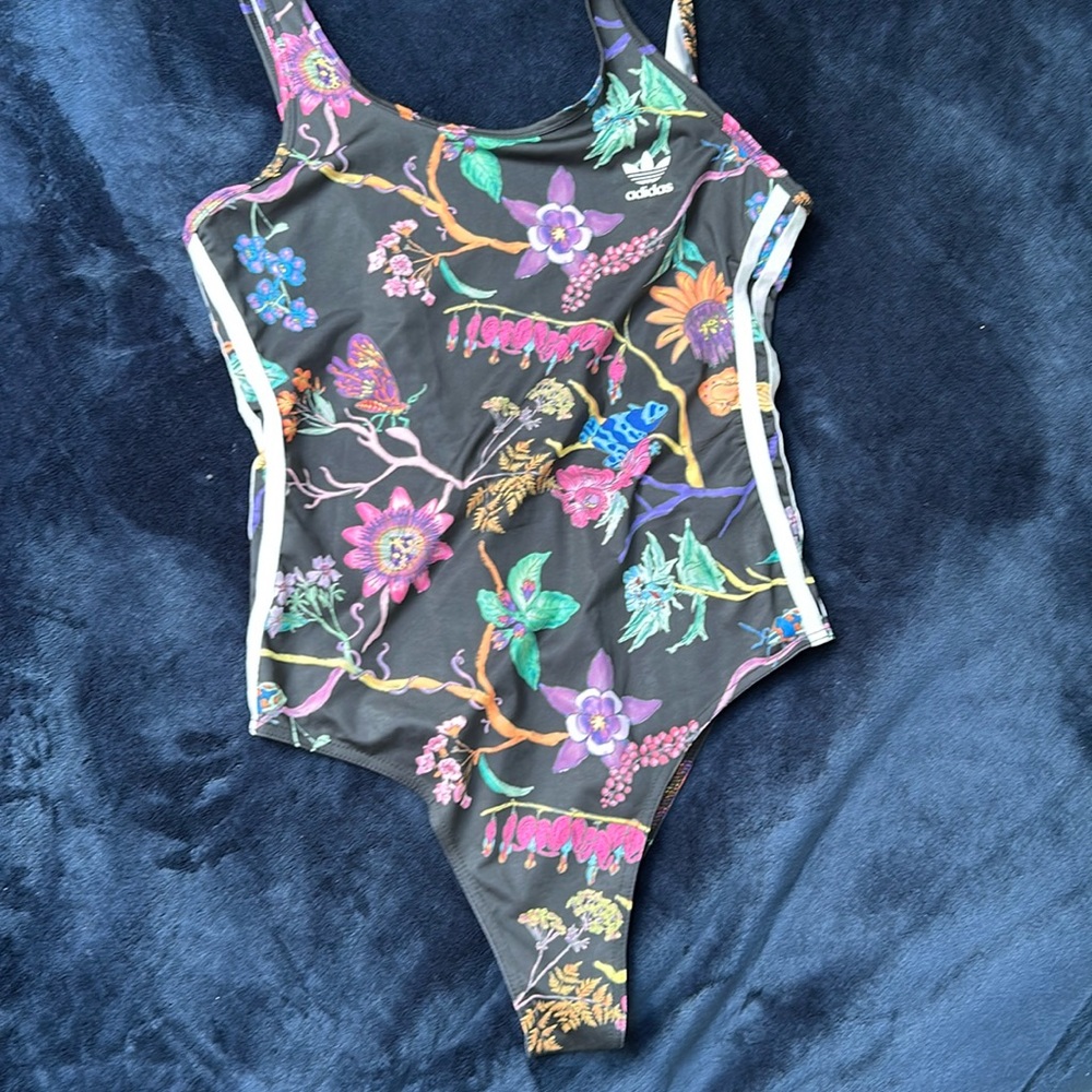 Adidas floral bodysuit